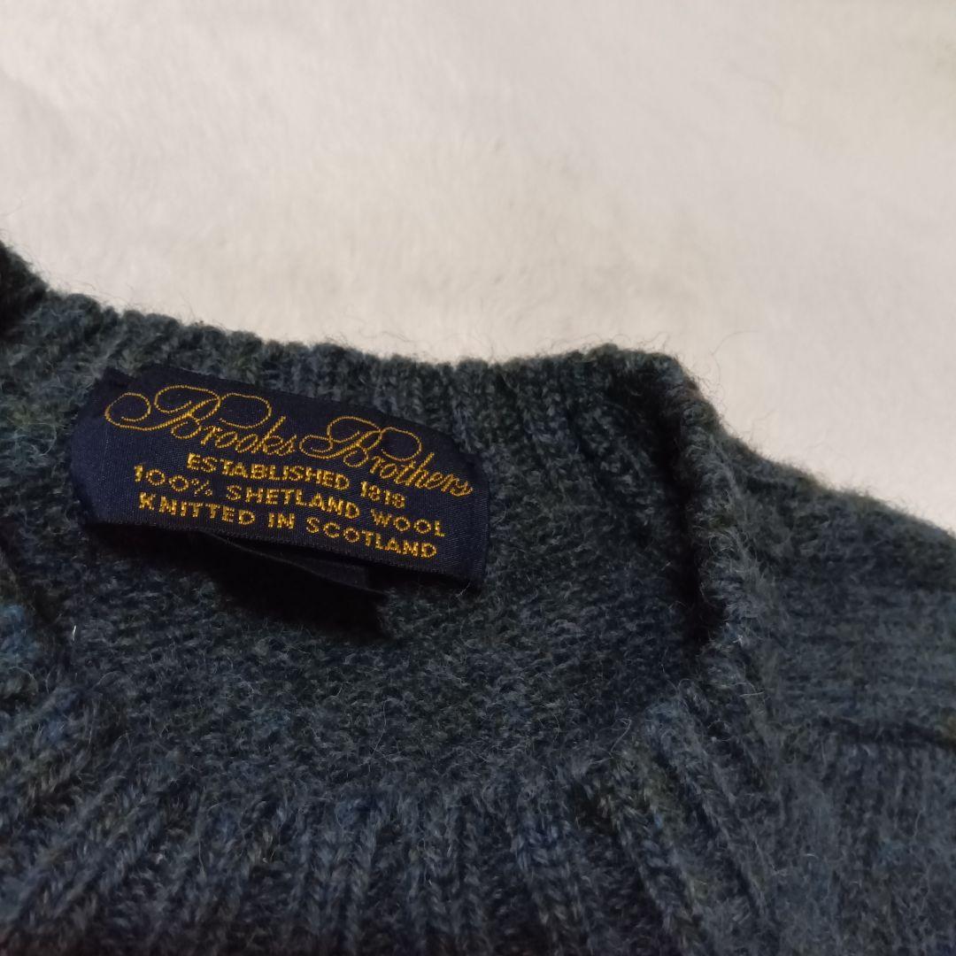 BROOKS BROTHERS 90s　シェトランドニット　L　スコットランド製