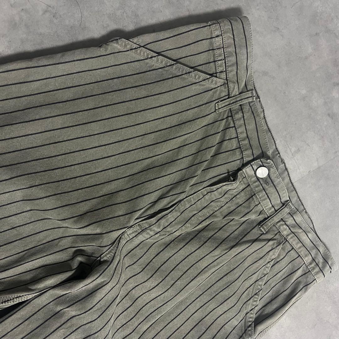 激レア　カーハート　Carhartt シングルニー　ストライプパンツ　ヒッコリー
