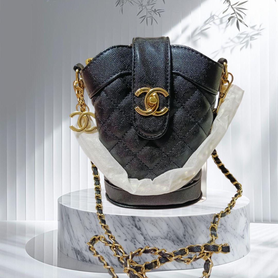 CHANEL ブラック ショルダーバッグ2way