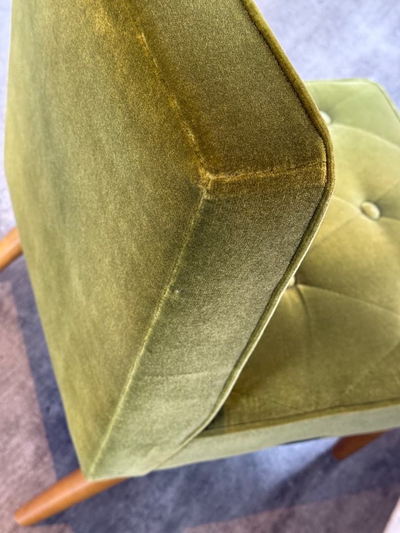 カリモク60 カフェチェア モケットグリーン