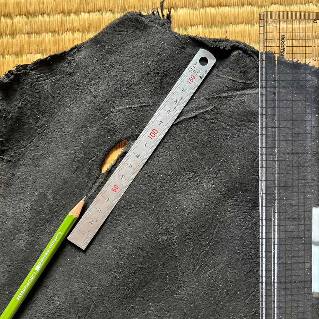 ムムム様 ディアスキンバッグ　黒スエード