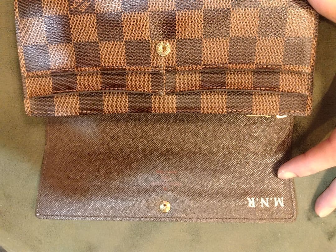 美品✨️ルイヴィトン　ダミエ　エベヌ　サラ　カード10枚　長財布　折り財布