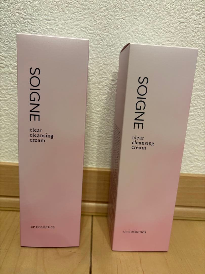 【ソワーニュ】クリアクレンジングクリーム　メイク落とし2本セット