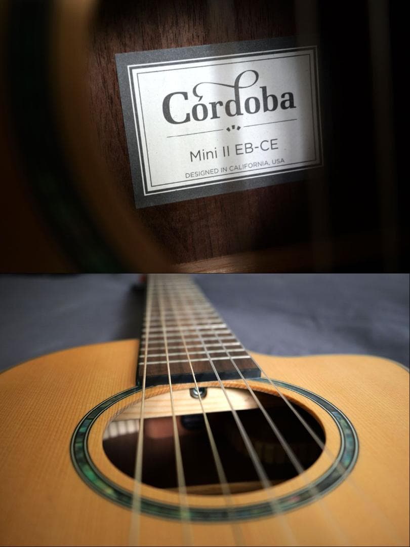 美品 CORDOBA MINI Ⅱ EB-CE エレアコ　トラベルギター