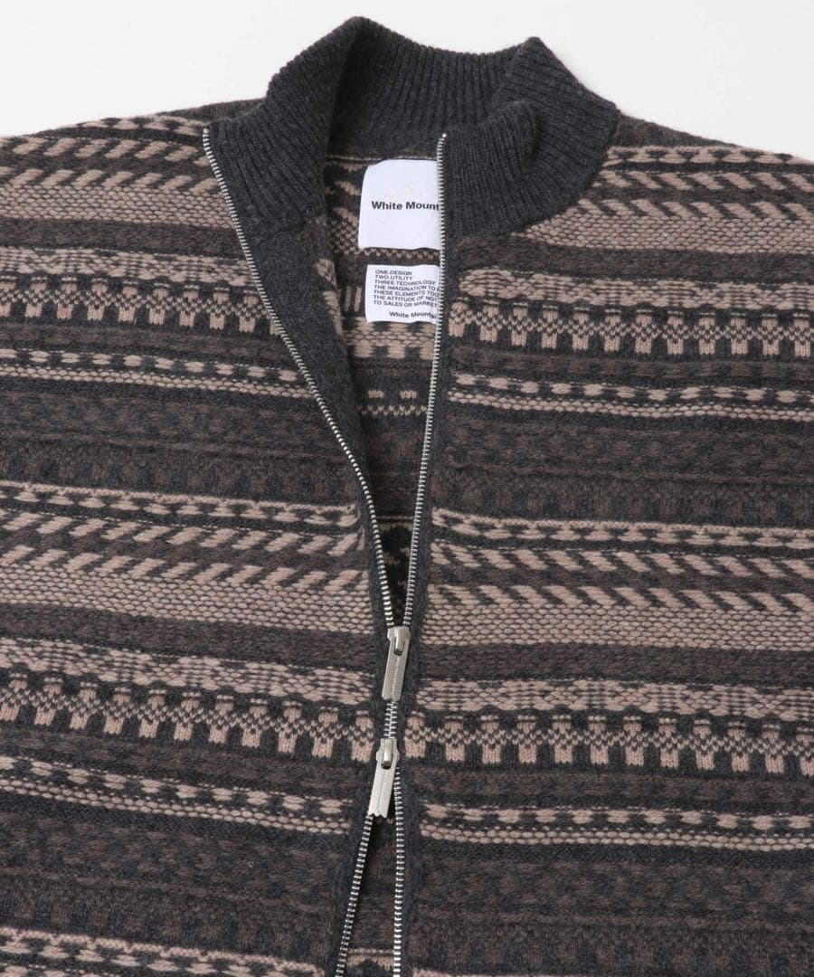 White Mountaineering ジップアップセーター