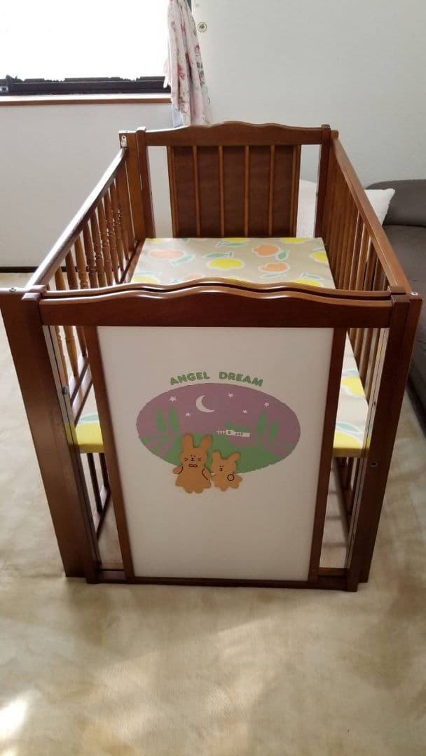 【ベビーベッド】サークルとしても使用OK!!