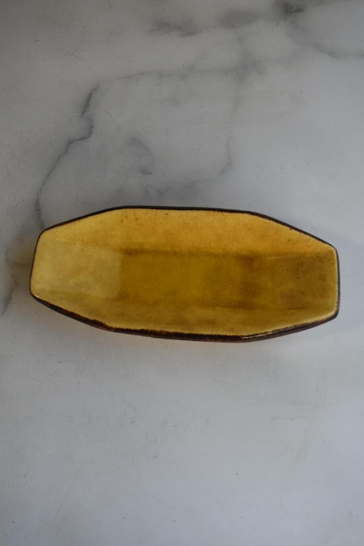 美品フランス19世紀　デュルフィー窯　ラヴィエ皿　アンティーク　民藝