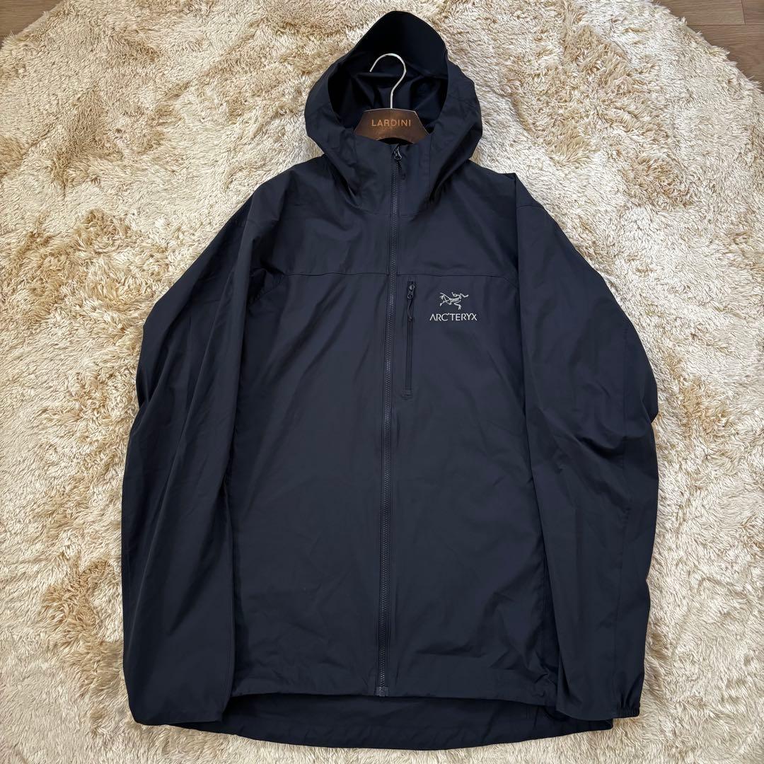 【美品】ARC'TERYX スコーミッシュフーディ L ダークネイビー