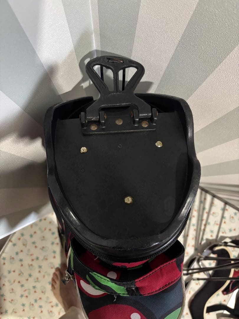 パーリーゲーツキャディバッグ　ヘッドカバー3.アイアン6本付