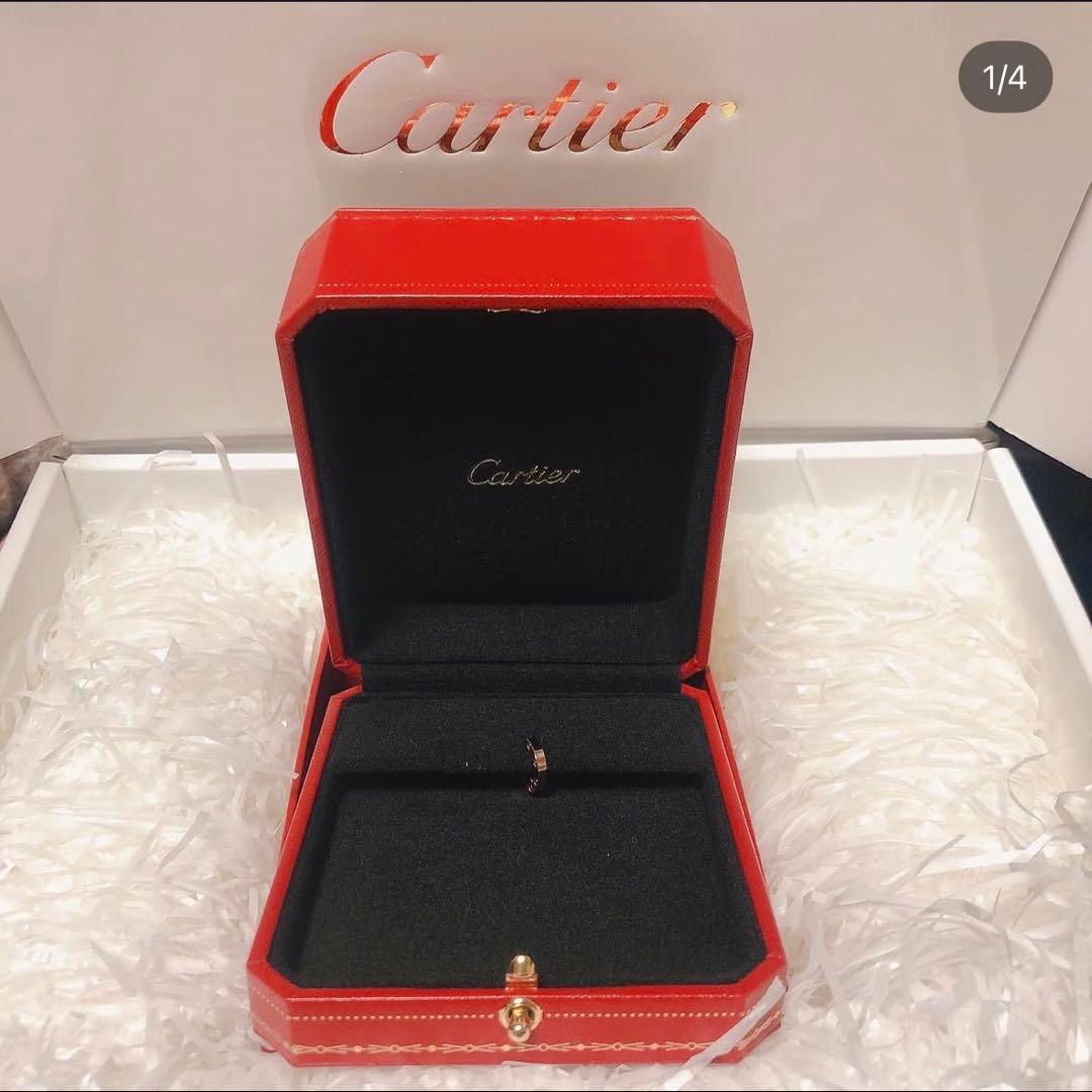 【たまか】カルティエ　ラブ　シングルピアス　cartier
