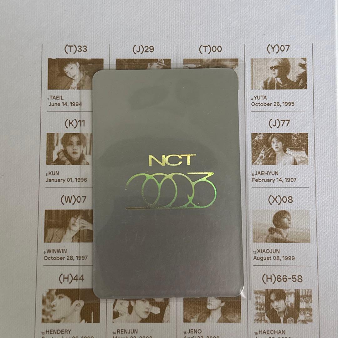 nct2023 スペシャルイヤーブックカード　クン　トレカ