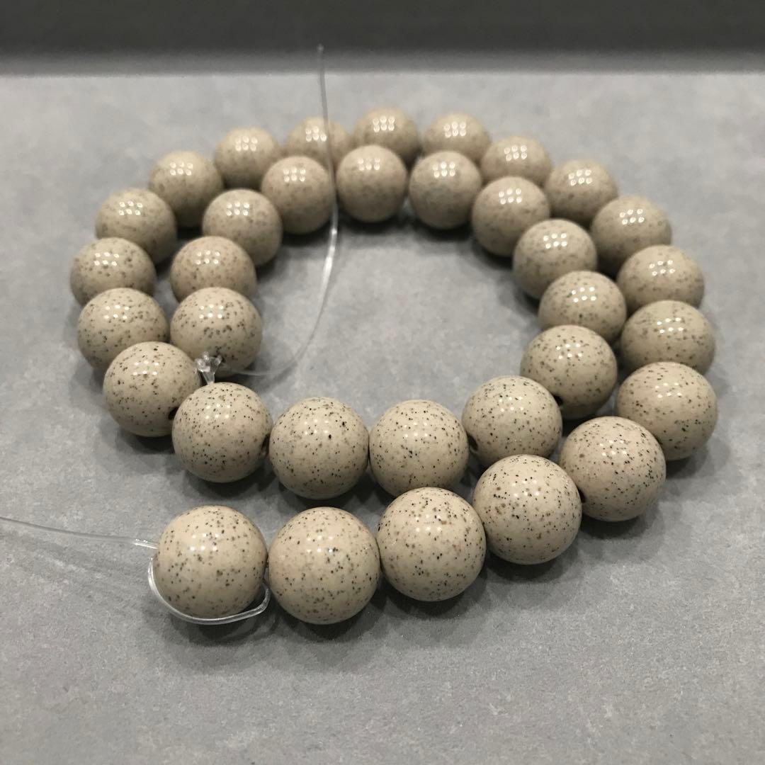 【まとめ売り約600g】高品質台湾産天然北投石12mm玉