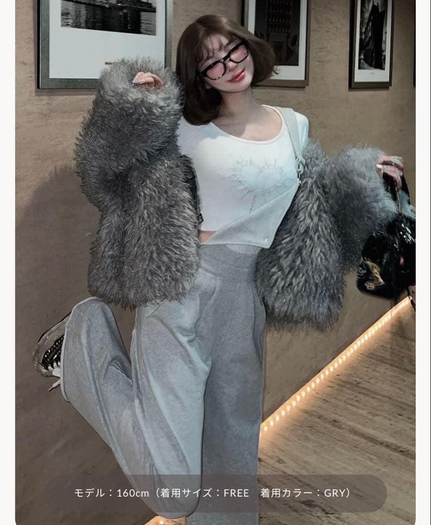 Darich スウェットワイドサロペット　FREEサイズ