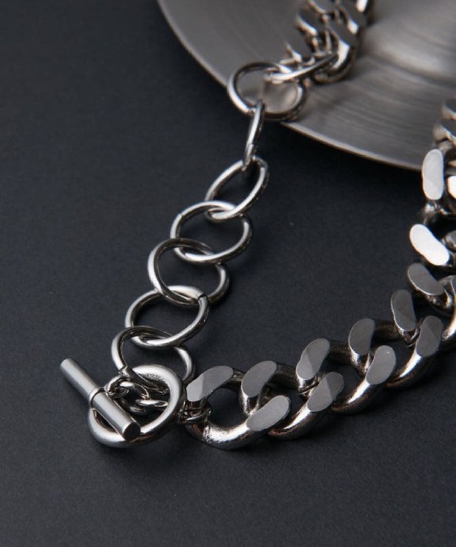 (最安値)大人気即完売Lui's 【mi-企画】シルバーチェーンネックレス