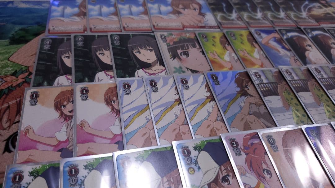 ヴァイスシュヴァルツ とある科学の超電磁砲 デッキ スリーブ 御坂美琴 サイン