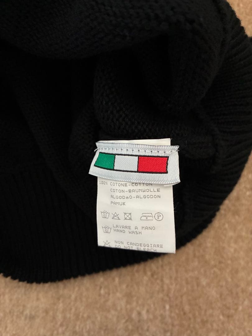 BAFY フード付きニットパーカー　ブラック　黒