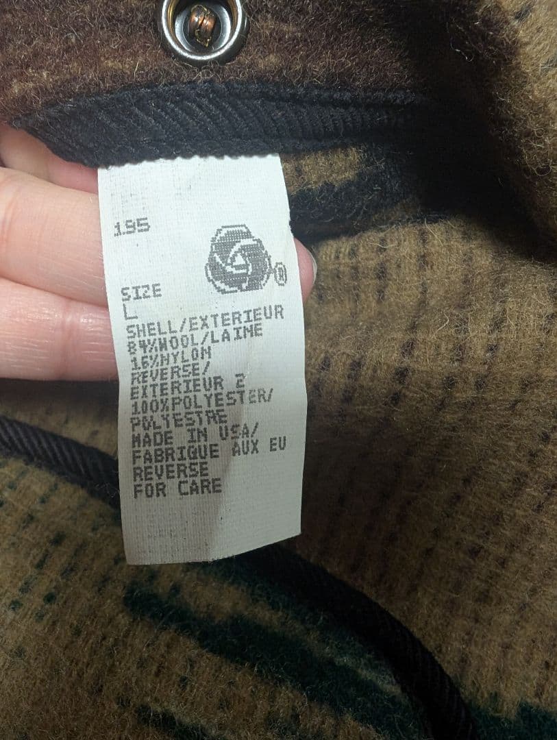 WOOLRICH ボア ベスト ネイティブ柄 マルチカラー ウールリッチ L