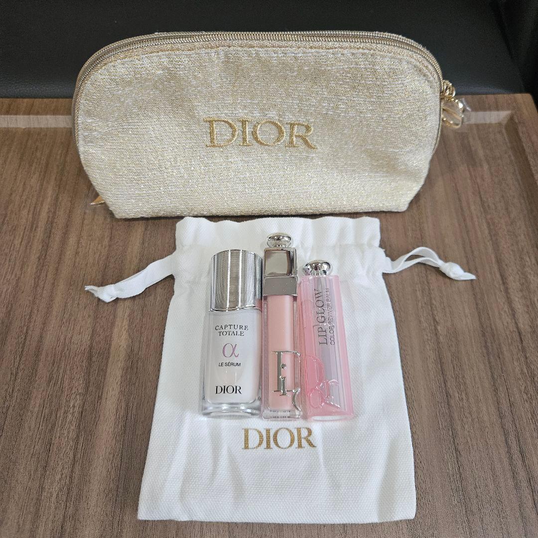 （限定値下げ）ディオール 2024クリスマスコフレ ポーチ　リップ　美容液