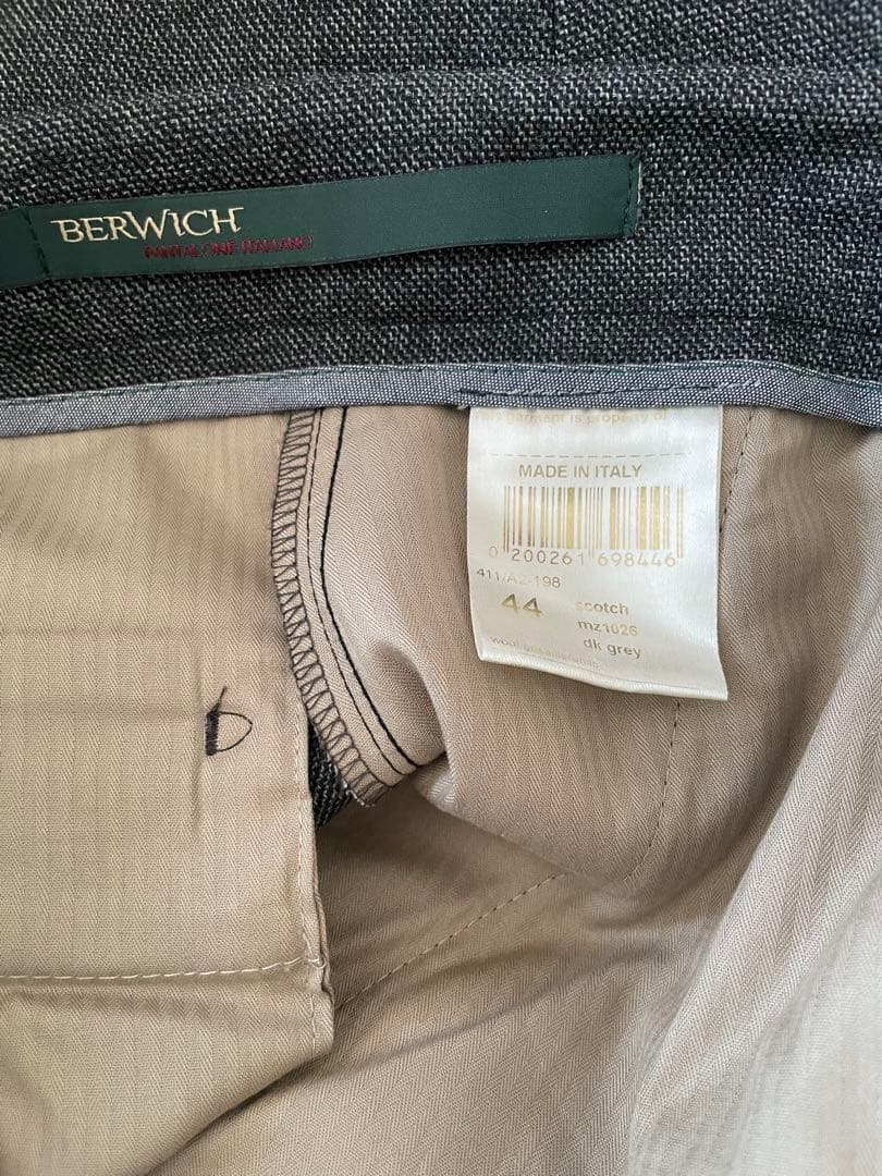 BERWICH（ベルウィッチ） SCOTCH シャークスキン2プリーツパンツ