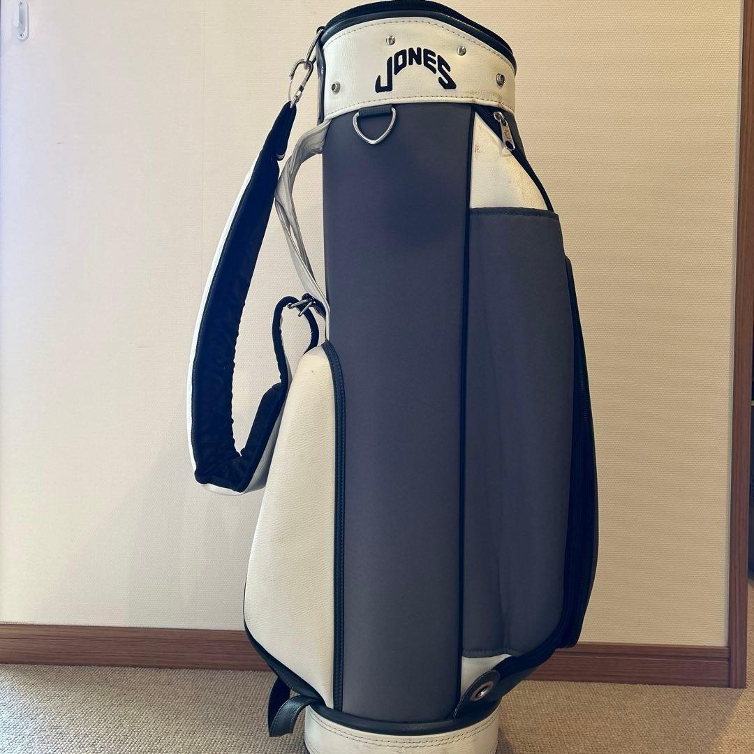 JONES キャディバッグ ホワイト・グレー