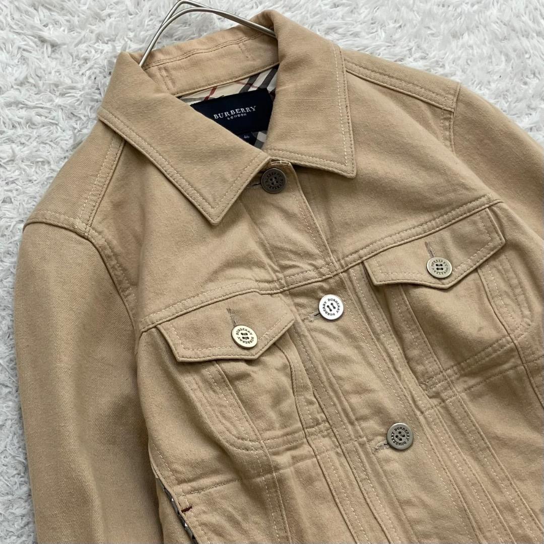 美品✨バーバリーロンドン デニムジャケット ノバチェック 大きいサイズ 46