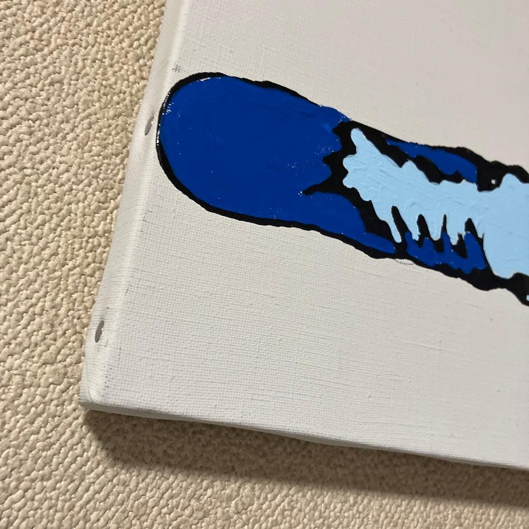 肉筆絵画　スコティッシュフォルド　ブルー