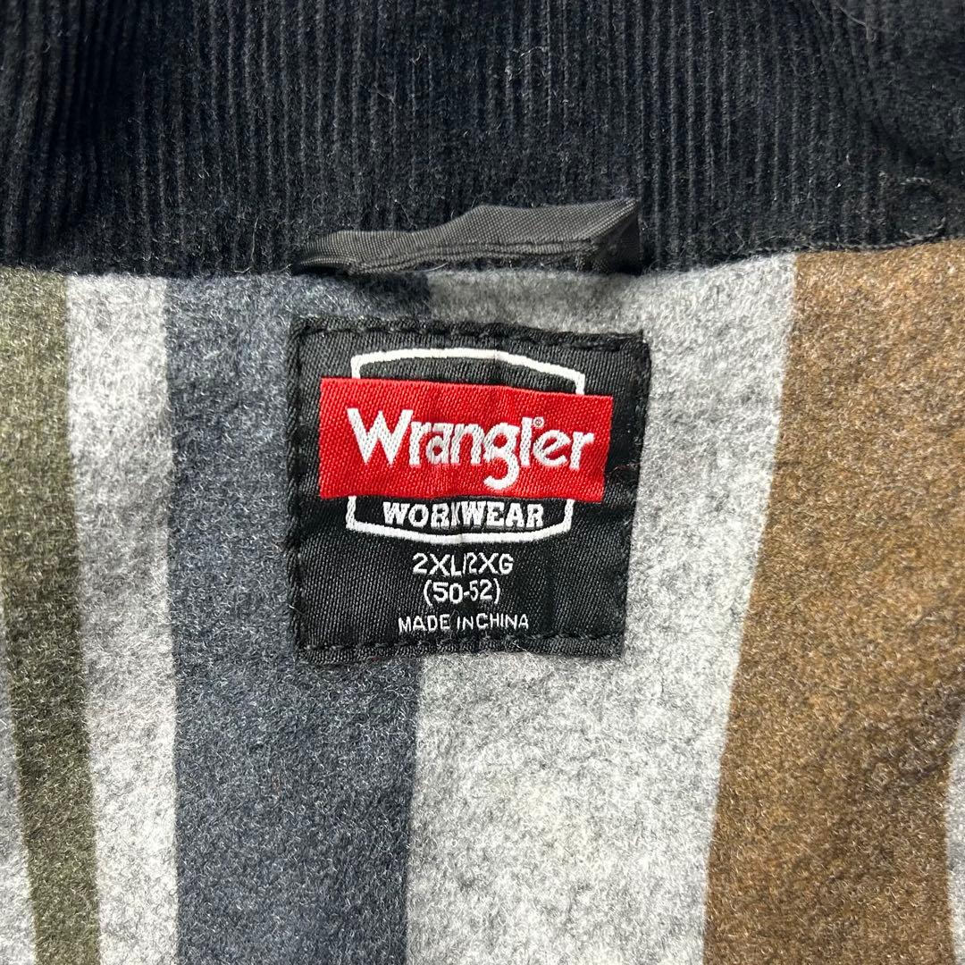 ラングラー ロゴタグ カバーオール ワークジャケット ブラック 2XL 6113