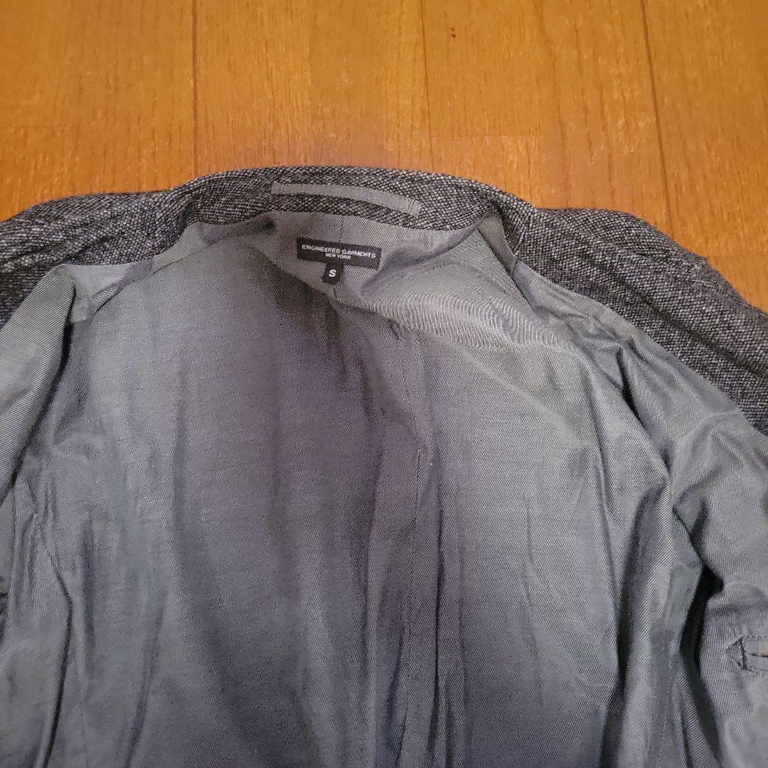 ENGINEERED GARMENTS　ノーカラー　ジャケット　ホームスパン　S