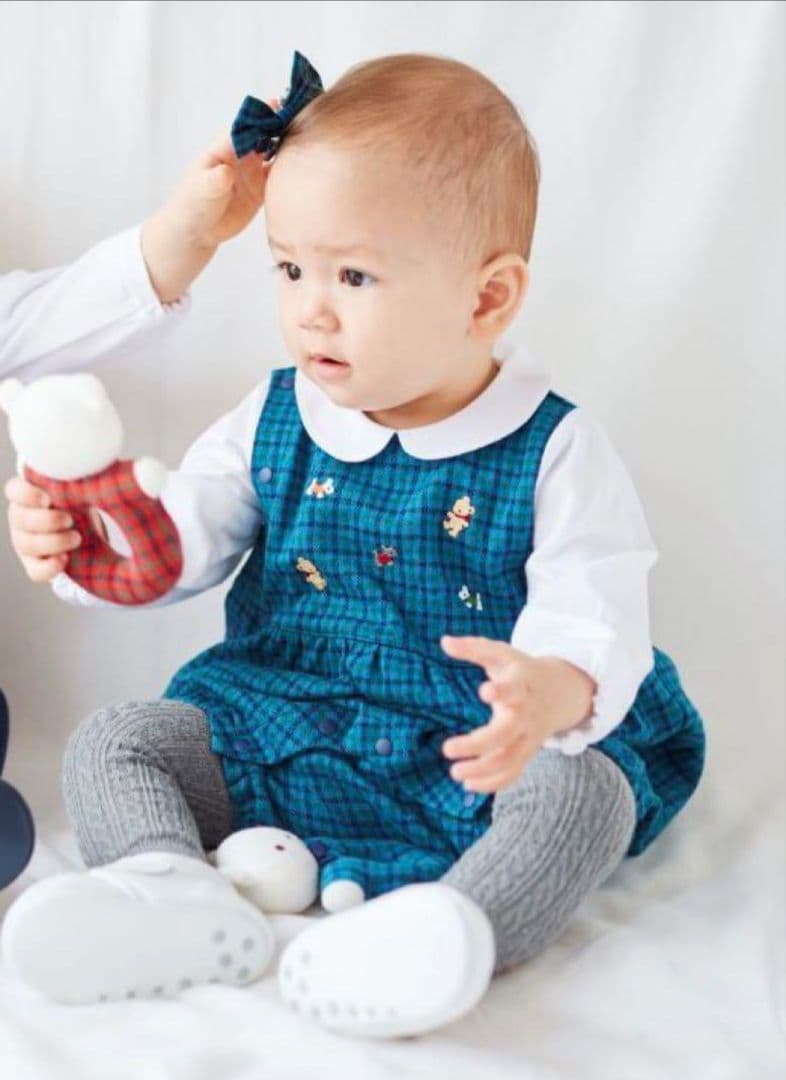 familiar 長袖ロンパース 70　美品✨️