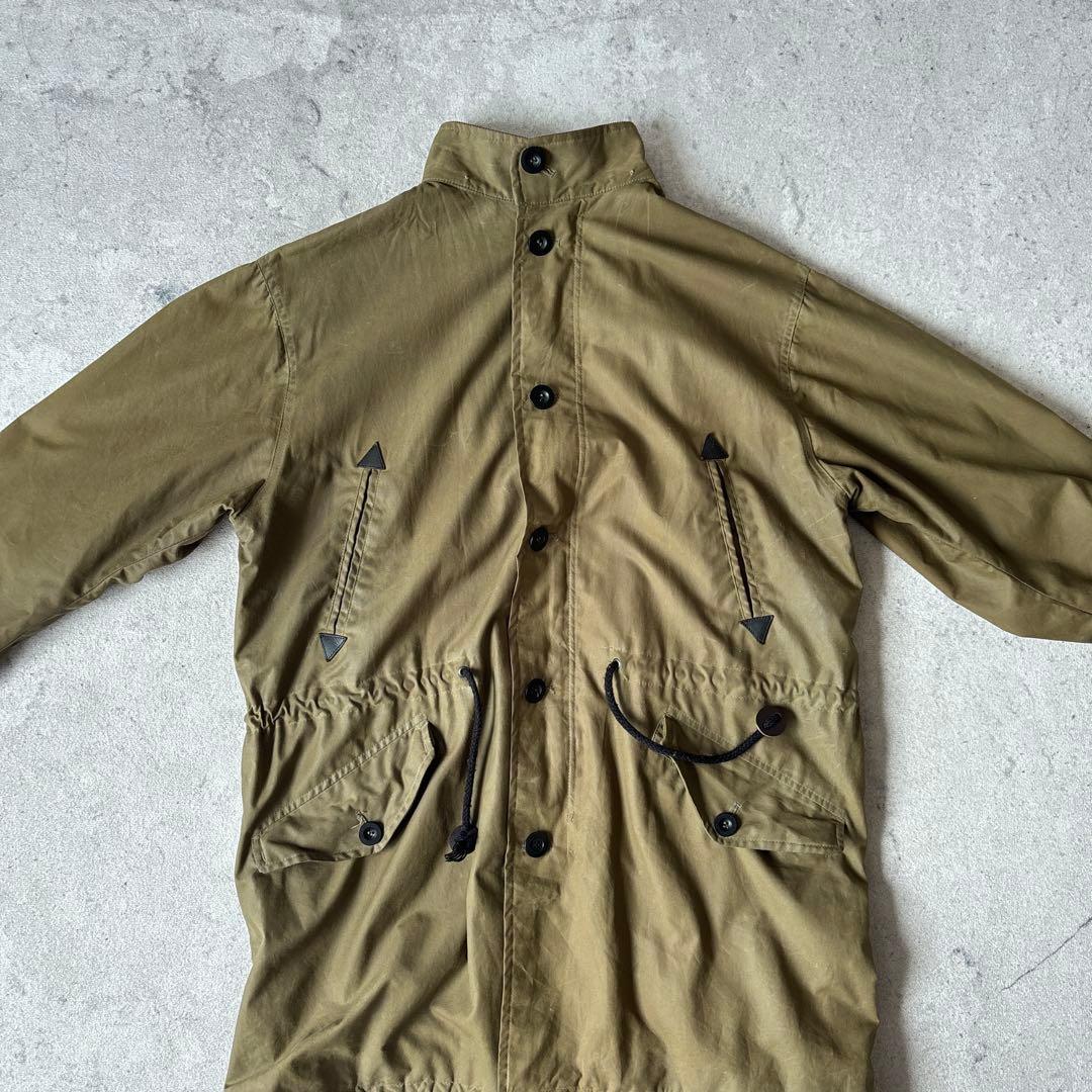 プライベートホワイト イギリス製 2→M ワックスコットン モッズコート カーキ