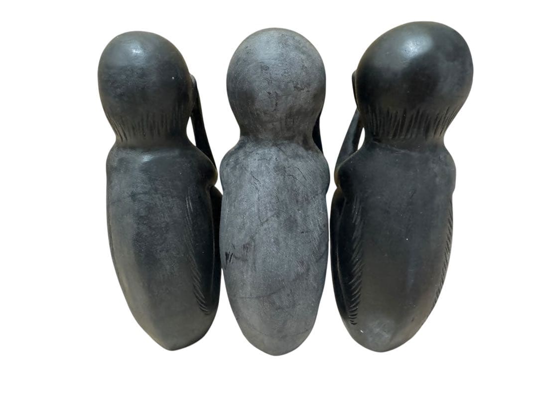 見猿聞か猿言わ猿　木製　置物　レトロ