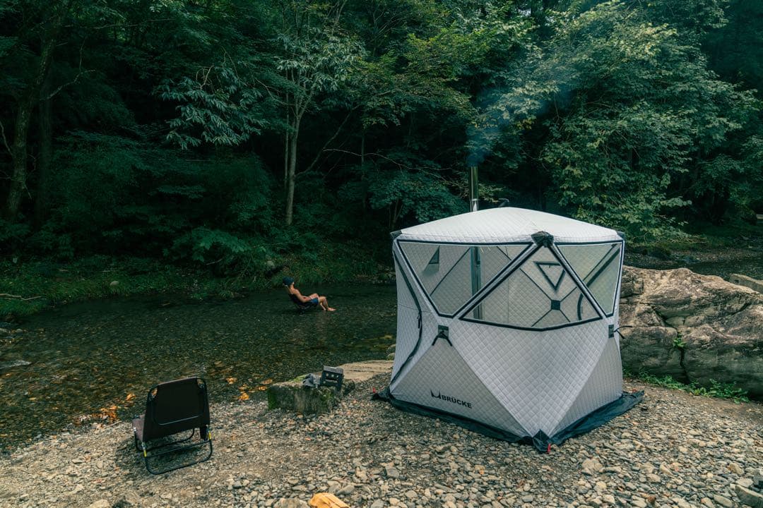 【新品未使用】サウナテントPRO 防水 サウナテント white パノラマPRO