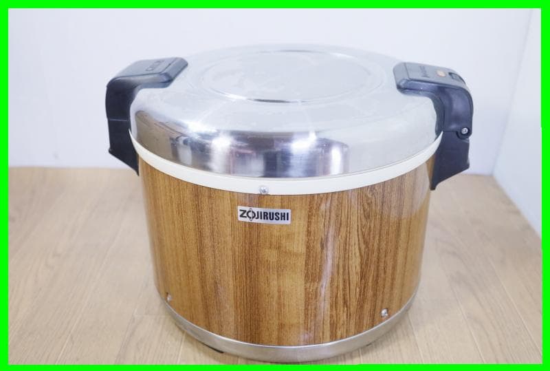 ◆象印業務用電子ジャー（保温専用）THA-C60A 3升3合 木目調 ②