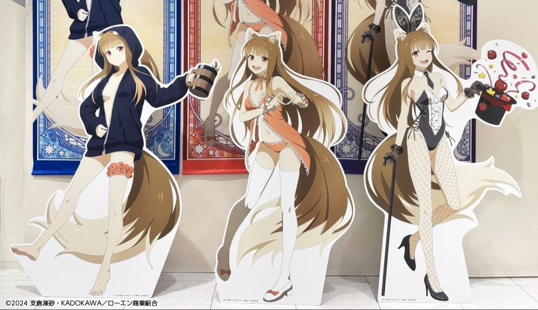 当選品　狼と香辛料　ポップアップ　等身大スタンディ