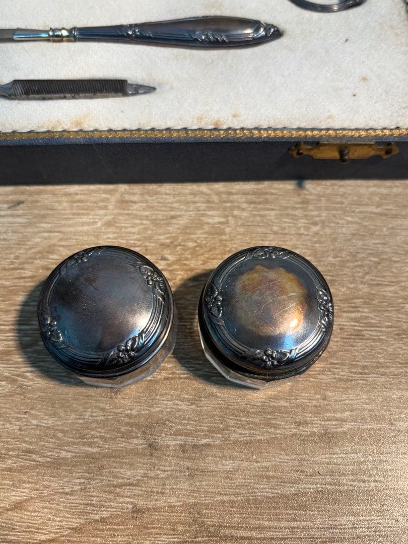 アンティーク アールデコ 1900年代 スターリングシルバー マニキュアセット