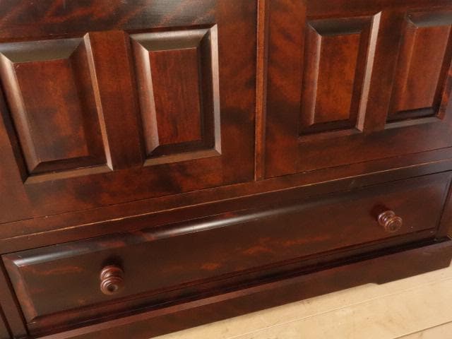 北海道民芸家具　洋服タンス　ワードロープ　再塗装済　USED