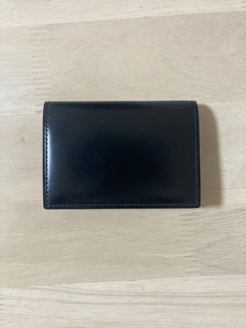 ガンゾ　CORDOVAN (コードバン) 通しマチ名刺入れ