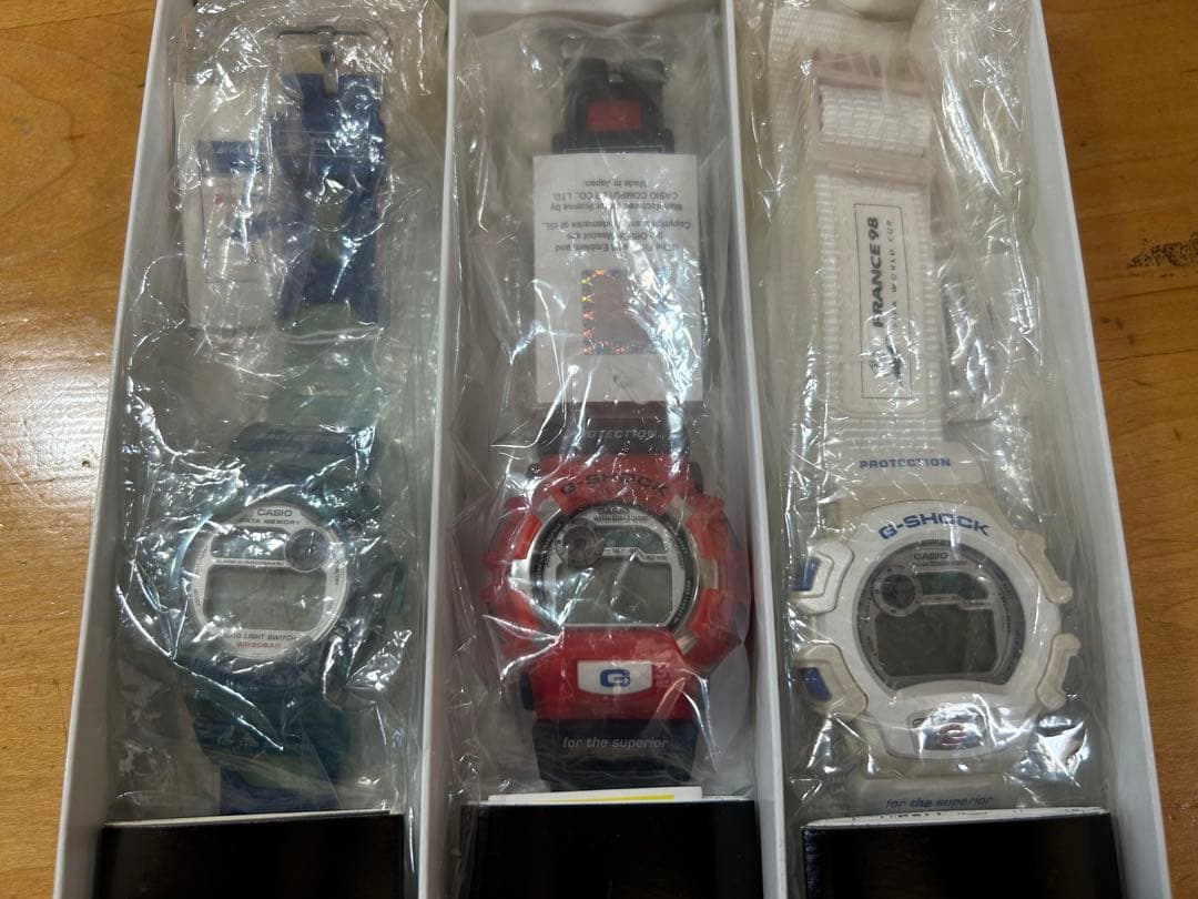 ワールドカップ　98年フランス大会記念　3本セット　G-SHOCK