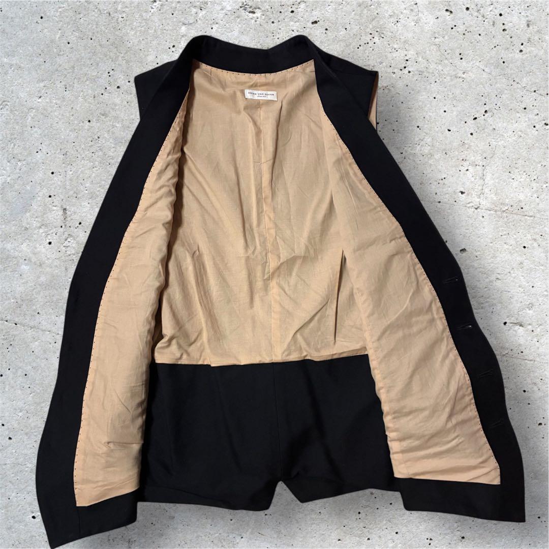 DRIES VAN NOT ジレ ベスト アジャスター付き 素材切り替え