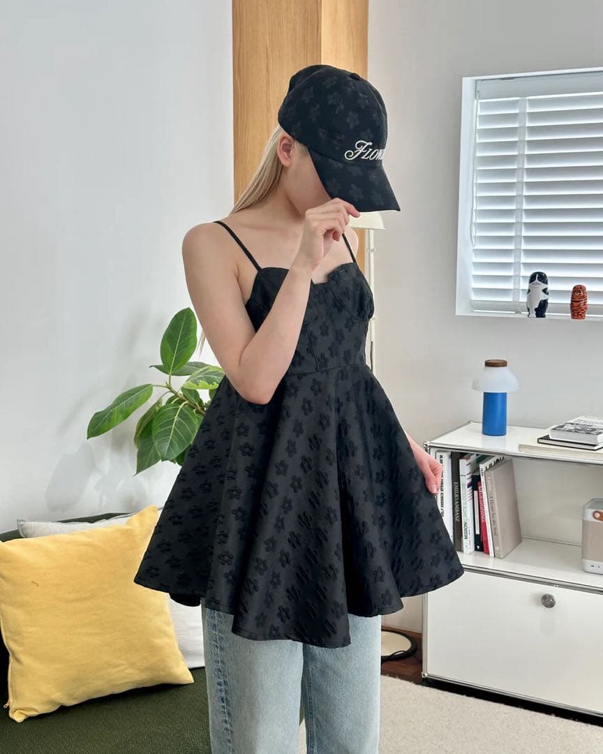 トップス poppy FLOWER JACQUARD CAMI TUNIC