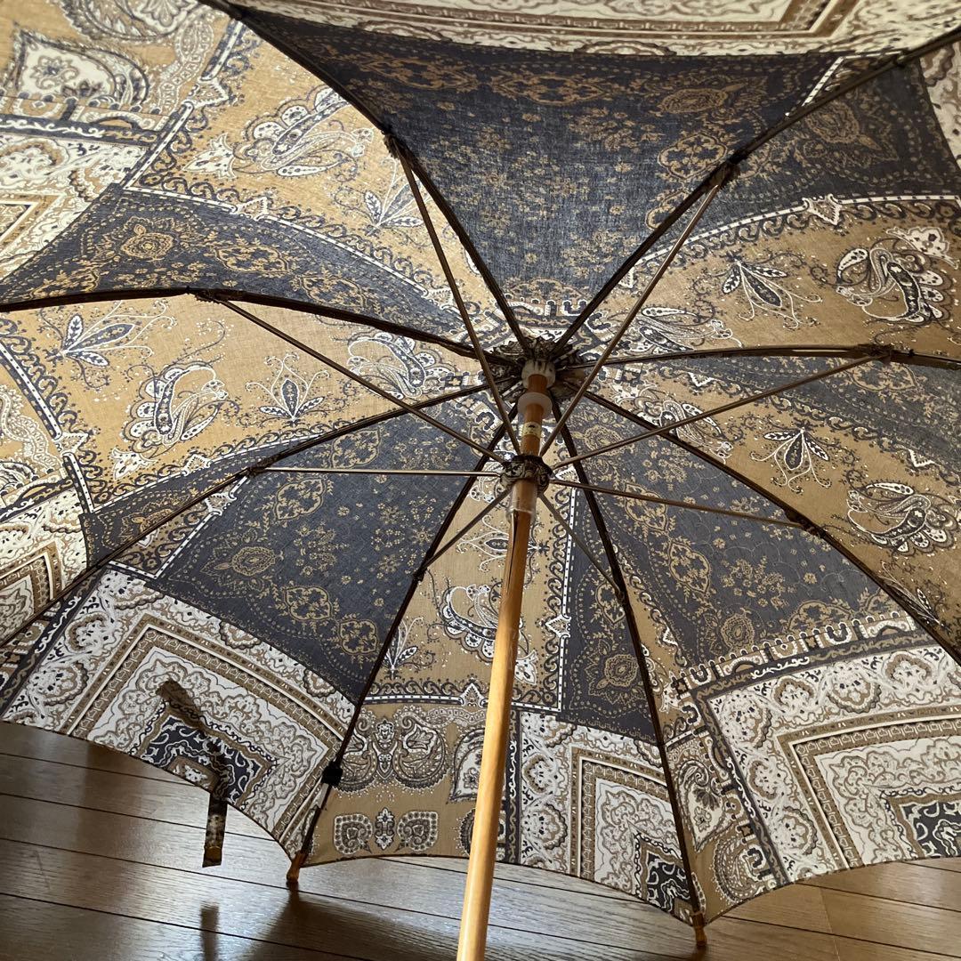 新品★manipuriマニプリ★ペイズリー長傘 晴雨兼用