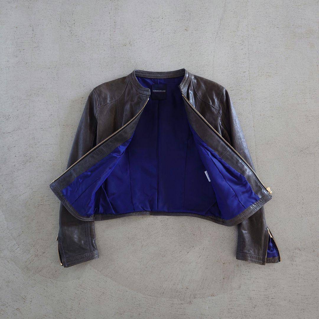 TOMORROWLAND　トゥモローランド　レディース　レザー　ライダース　38