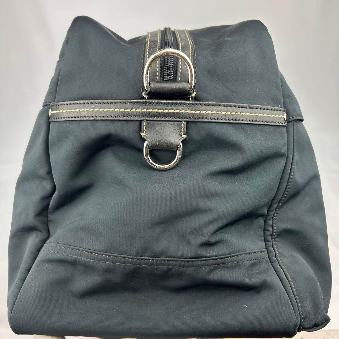 【美品】コーチ　ボストンバッグ　2way レザー　ナイロン　デカボストン　旅行