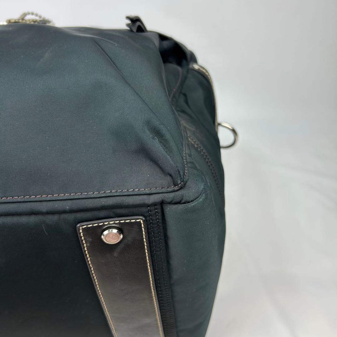 【美品】コーチ　ボストンバッグ　2way レザー　ナイロン　デカボストン　旅行