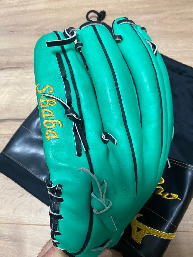 最終値下げ　ミズノプロ　波賀ジャパン　軟式オーダーグローブ 収納袋、箱付き