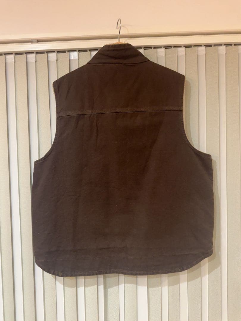 Carhartt V33 シェルパフリース裏地 ダックキャンバスワークベスト