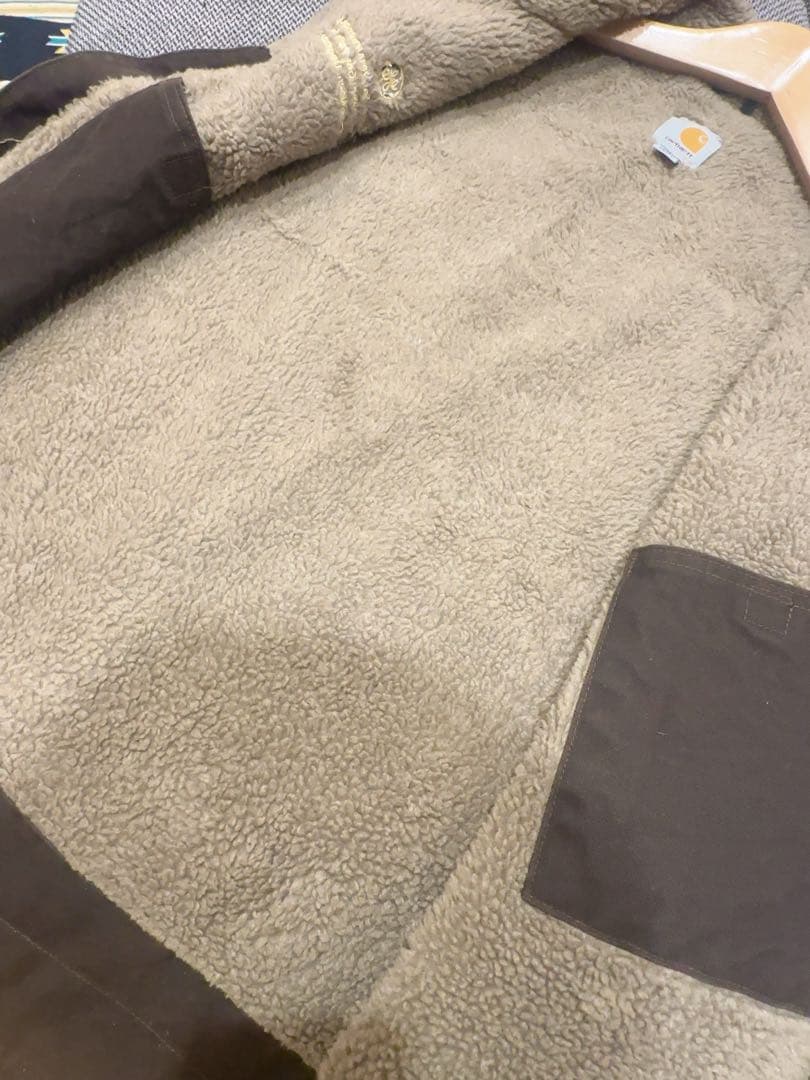 Carhartt V33 シェルパフリース裏地 ダックキャンバスワークベスト