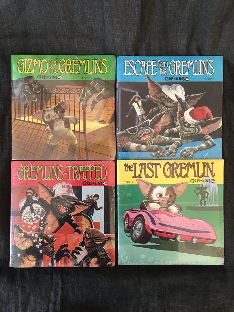 1984年 当時物 未開封 グレムリン レコード付絵本 4冊セット ギズモ