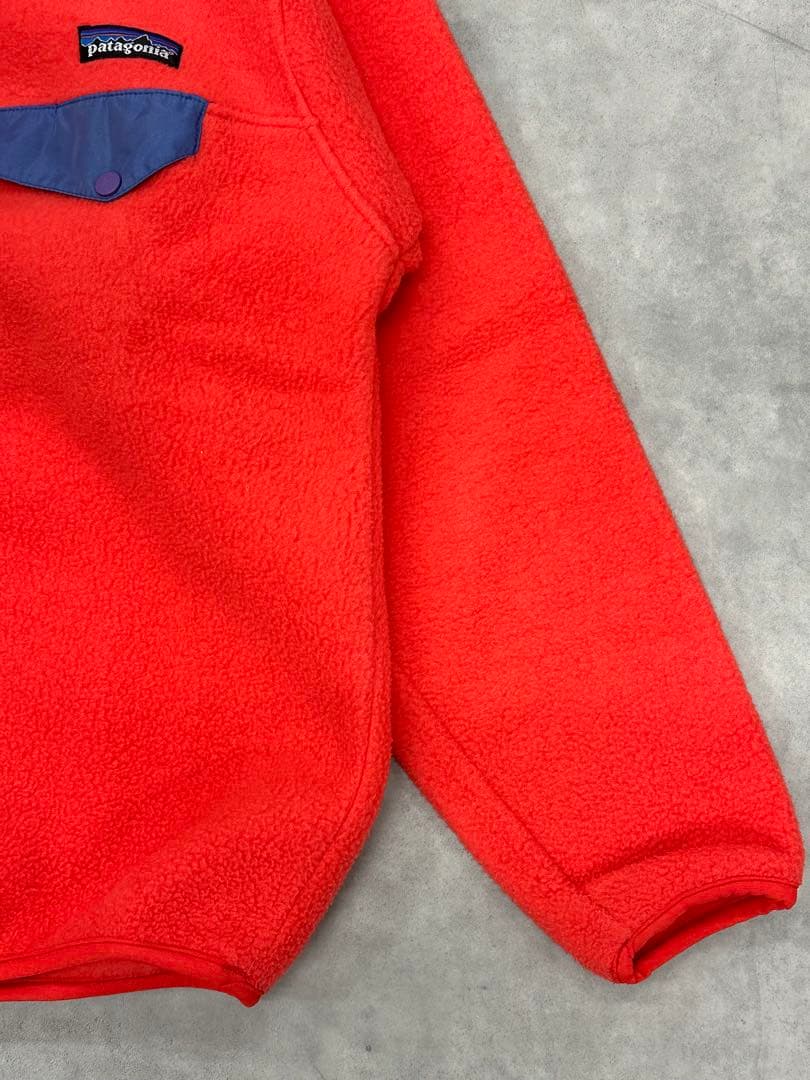 90s Patagonia シンチラスナップT FA97 オレンジ S フリース
