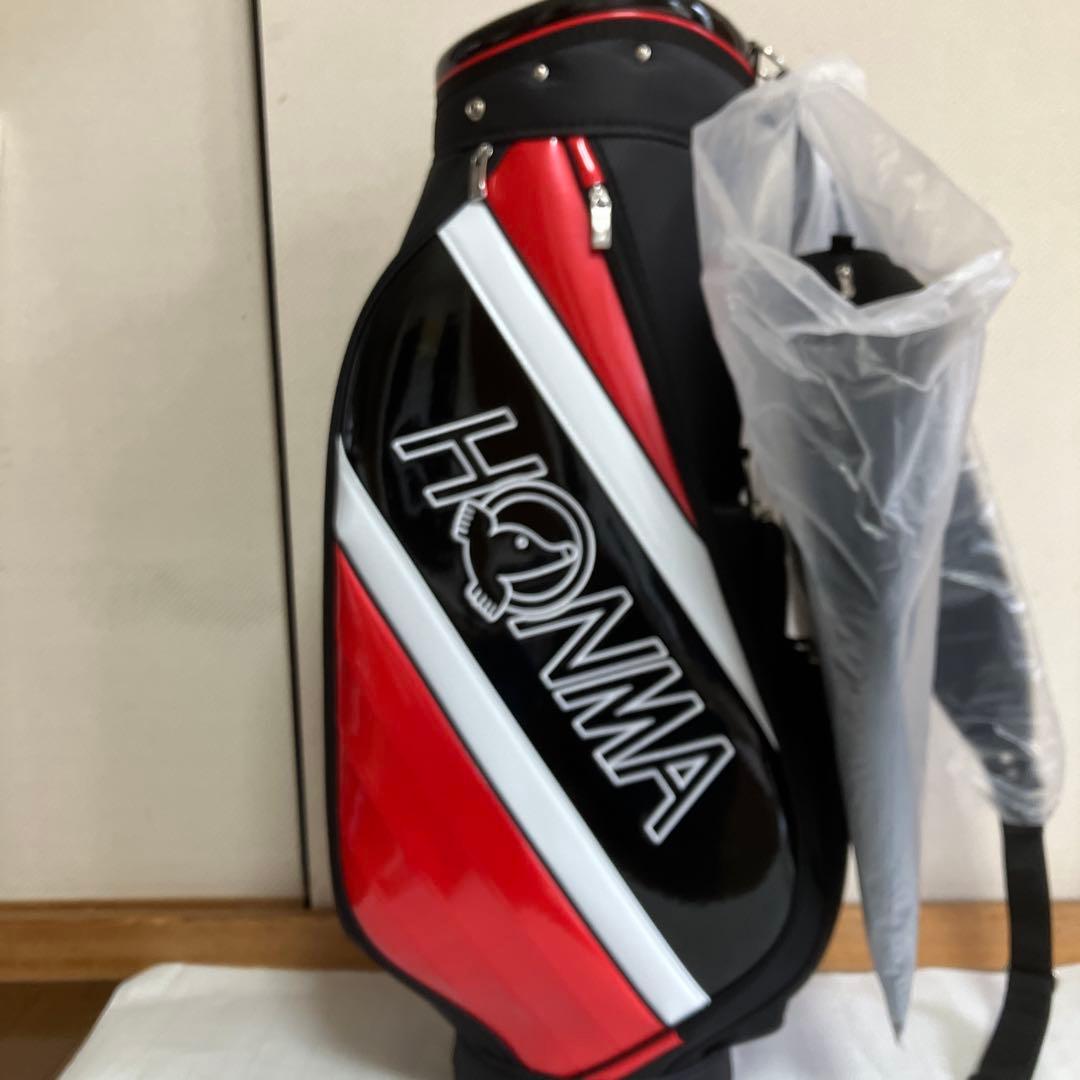 HONMA ゴルフキャディバッグ　ブラック×レッド